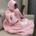 thumbnail image 1 of Blanket with Sleeves Women Oversized Winter Hoodie Fleece Warm Hoodies Sweatshirts Giant TV Blanket Women Hoody Robe Couple Men, 1 of 4