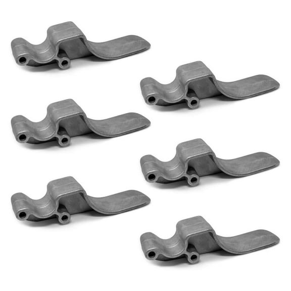 Tarp Stops - 6 Pack - Easy-Off Cast Aluminum Tarp Stop Uprights - Replacement for Shurco 1705775-1 - Truck & Trailer Tarp Hardware - Secure Tarping System