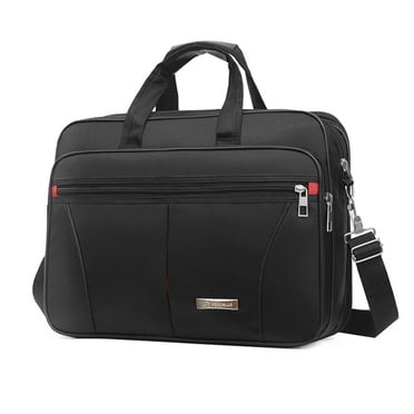 Queentrade Laptop Bag Premium Laptop Briefcase Fits up to 15.6 inch Laptop Water-Repellent Shoulder Messenger Bag Computer Bag for Travel/Business/Men/Women-Black
