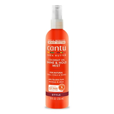 Cantu Coconut Oil Shine & Hold Mist with Shea Butter, 8 fl oz