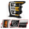 thumbnail image 3 of ANZO 21-23 Ford F-150 LED Projector Headlight Passenger Side with Switchback & Sequential Turn Signal, Black Housing, 3 of 6