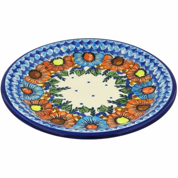 Polmedia Bold Poppies Polish Pottery Decorative Plate