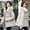 White, variant on jsaierl Womens Winter Jacket Warm Overcoat Slim Faux Fur-Collar Zipper Thicker Coat Outwear