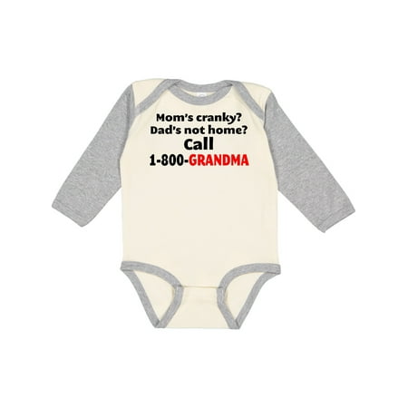 

Inktastic Call Grandma Gift Baby Boy or Baby Girl Long Sleeve Bodysuit