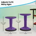 thumbnail image 5 of BizChair Adjustable Height Kids Flexible Active Stool, Purple, 5 of 16