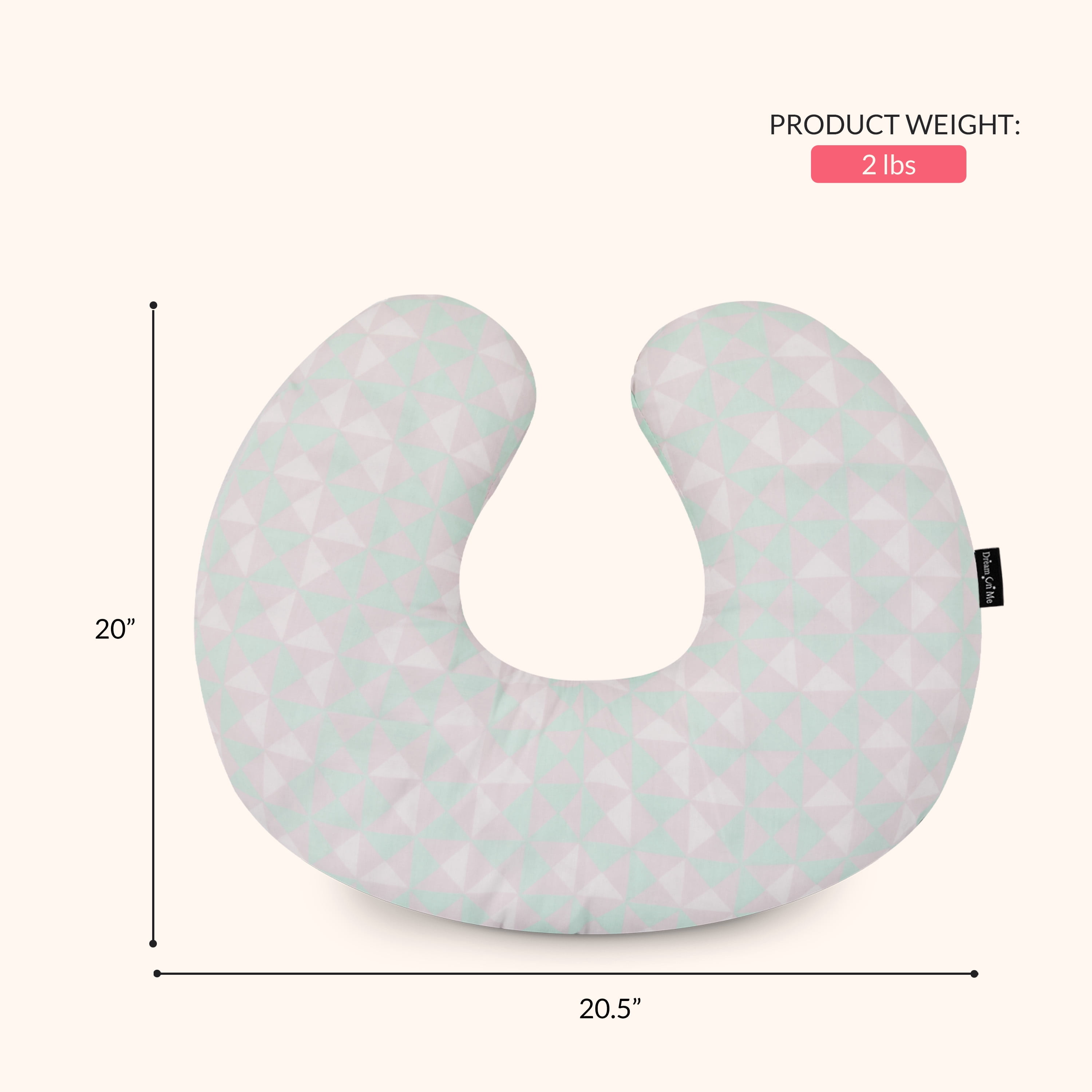 Dream On Me Beeboo Nursing Pillow and Positioner, Breastfeeding and Bottlefeeding Pillow, Removable and Washable Pillow Cover, Soft and Breathable Fabric in Blue