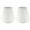 White, variant on MERIVILLE Set of 6 Natural Linen Chandelier Lamp Shades, Designed for Candelabra Bulbs with Easy Clip-On Fitter, 3" X 6" X 5"