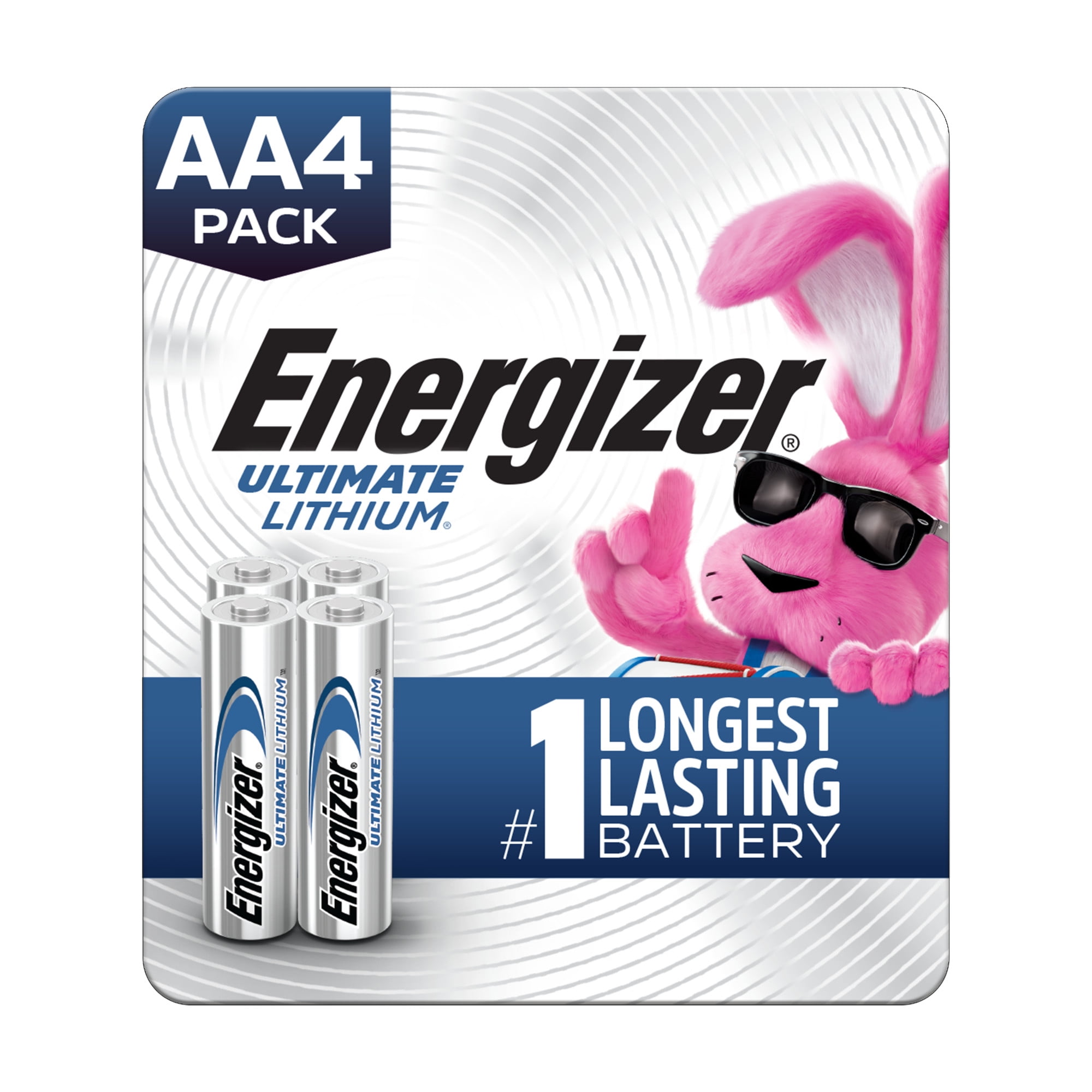 (2 pack) Energizer Ultimate Lithium AA Batteries (4 Pack), Double A Batteries
