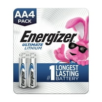 Energizer Ultimate Lithium AA Batteries (4 Pack), Double A Batteries