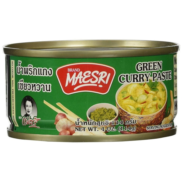 Maesri Thai Green Curry Paste 4 Ounce 8 Pack