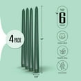 thumbnail image 2 of Leor & Lair Green Taper Candles - 4 Pack 10" Candlesticks for Christmas, Home Decor, Dinner & Events, 2 of 6