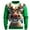 Green, variant on Telankuip Christmas Funny Large Reindeer Graphic Sweatshirts for Men Crewneck Xmas Holiday Pullovers Novelty 3D Print Long Sleeve Hoodless Tops Red2 XL