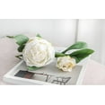thumbnail image 4 of Ipopu 5 Pcs 2 Head Vintage Peony Bouquets, 19.29'' Tall Silk Flowers for Home & Bridal Decor, 4 of 5
