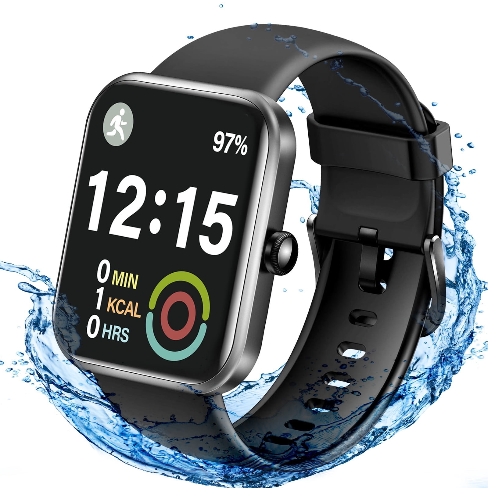 Watch for IOS Android, 1.69' HD Touch Screen Bluetooth Fitness Tracker for Man Woman 16 Sports Modes Smart Phone Notification - Walmart.com