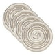 thumbnail image 1 of Uxcell 4 Pcs Manteles Individuales Redondos Tejidos, Mantel Lavable de 4.3 Pulgadas Resistente al Calor Decorativo para Mesa de Comedor de Cocina Encimera, Gris Gradiente, 1 of 7