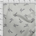 thumbnail image 3 of oneOone Silk Tabby Light Gray Fabric Leaves Sewing Material Print Fabric By The Yard 42 Inch Wide, 3 of 4