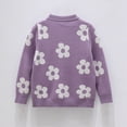 thumbnail image 2 of WXFAZCVU Girls Flower Sweater Crewneck Pullover Long Sleeve Kids Fall Fashion Clothing Size 18-24 Months, 2 of 4