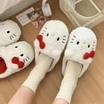 thumbnail image 4 of AUHIFVAX Plush Slippers Animal Cat Kawaii Cute Student Autumn Winter Bedroom Soft Padded Plush Bedroom Aldult Shoes Girls Xmas, 4 of 8