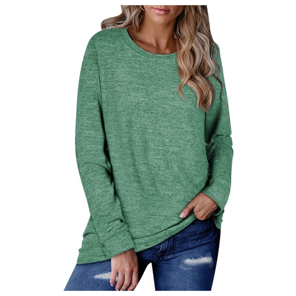 Vedolay Women Blouse Loose Soft Sweatshirt for Women Tops Blouses Green,XL