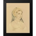 thumbnail image 2 of Harper, Ethan 12x14 Black Modern Framed Museum Art Print Titled - 16th Century Portrait I, 2 of 5