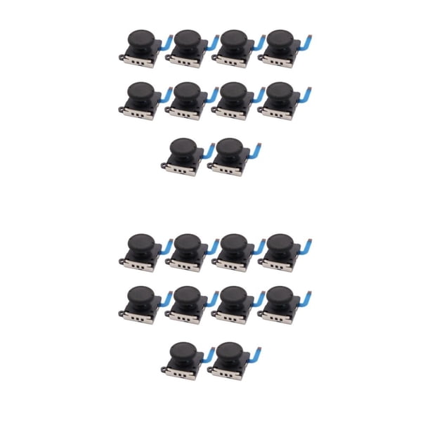 Injueey 10 piezas de piezas de repuesto de Sensor de Joystick analógico botón derecho Joycon controlador Kit de herramientas de reparación Type3 NO3