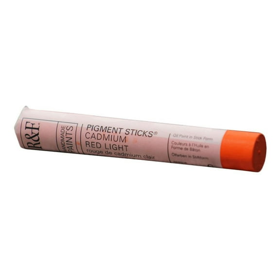 R&F Handmade Paints Pigment Stick, 38ml, Cadmium Red Light