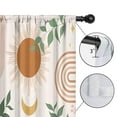 thumbnail image 4 of Blackout Kids Curtains,Orange Boho Sun, Moon and Plant Pattern Childrens Insulated Curtains Set Of 2,Bedroom Essentials,Toddler Room Decor 42x54in(106x137cm), 4 of 5