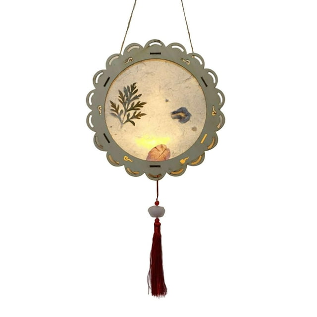 GROWTH TANK Chinese Portable Material Kit Handmade Tassel Toy Lantern Lamp for New Year M