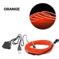 thumbnail image 2 of EL Wire Car Interior Led Strip Lights Atmosphere Lamp With Controller 5 Meters With Edge Lighting Kits (cold Light + Usb Connector + Scraper), 2 of 8