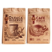 La Monarca Bakery Café De Olla Ground Coffee and Organic Oaxaca Reserve Medium Roasted Beans by La Monarca Bakery, Fair Trade, Single Origin (2 Pack)