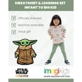 thumbnail image 3 of Star Wars The Mandalorian The Child Toddler Girls Fleece Sweatshirt and Leggings Outfit Set Infant to Big Kid, 3 of 5