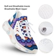 thumbnail image 3 of Purple Blue Mandala Pattern Walking Shoes for Men Woman Lightweight Tennis Fashion Elastic Sports Shoes Cushion Basketball Shoes, 3 of 7