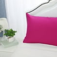 thumbnail image 4 of Unique Bargains Pillowcases 2-Piece Egyptian Cotton Pillow Cover Fuchsia Standard, 4 of 8