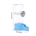 thumbnail image 3 of 4.7oz Automatic Bird Waterer Gravity Fed Self-Dispensing Fountain Durable Transparent Design Premium Pet Cage Accessories for Parakeets Cockatiels, 3 of 4