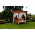 thumbnail image 3 of Cedar Pergola Swing Bed Stand, 3 of 4