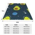 thumbnail image 3 of Balery Avocado in Space Manta de Felpa Suave y Acogedora – Cobija de Franela Aterciopelada para Cama, Lavable y Cálida para Sofá, Mascotas, Transpirable-50"x40", 3 of 7