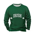 thumbnail image 1 of Tops para las Mujeres de Moda Otoño Impreso Suelto Cuello Redondo Suéter de Manga Larga, Tops de Trabajo Casual para las Mujeres Blusa Del Día de San Patricio, 1 of 3