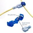 thumbnail image 5 of AIRIC 120PCS T Tap Wire Splice Connectors 22-10 Gauge Electric Wire Terminals Self-Stripping Nylon Fully Insulated Male Quick Disconnects Spade Terminals Kit, 5 of 7