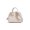 Off-White, variant on Mini Dome Shell Handbag, 2 Ways Hand Crossbody Leather Purse, Black