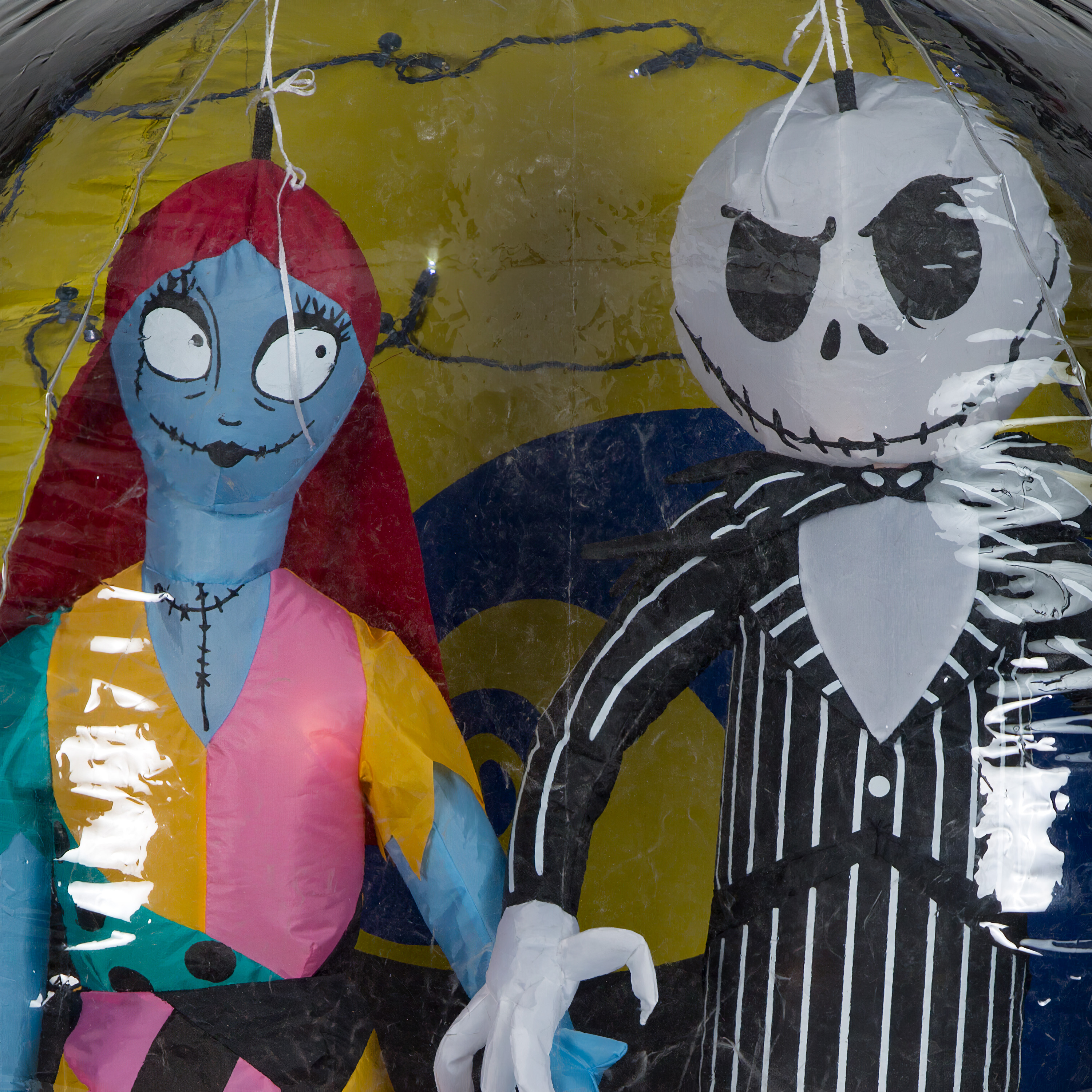 Halloween Airblown Inflatable Nightmare Before Christmas Jack and Sally Globe Scene - image 4 of 5