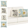 Clearance! JKLOP Throw Pillows for Couch Pillow Cover White Daisies