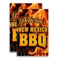 thumbnail image 1 of New Mexico BBQ (24" X 36") Deluxe A-Frame Signicade, Includes 2 Removable Panels & Stand, 1 of 4
