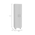 thumbnail image 6 of FM FURNITURE  Norway Broom Closet Pantry White Engineered Wood, 6 of 6