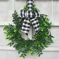 thumbnail image 4 of Easter wreath Easter holiday ornament  Easter bunny wreath Home Decoration Garland 30cm Cute Bunny wreath, 4 of 5