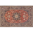 thumbnail image 1 of Ahgly Company Machine Washable Indoor Rectangle Traditional Brown Red Area Rugs, 7' x 9', 1 of 7