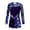 Navy Blue, variant on YEAHDOR Kids Girls Leopard Prints Long Sleeve Mesh Patchwork Dance Leotard,Sizes 4-14 Navy Blue 4