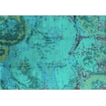 thumbnail image 1 of Ahgly Company Indoor Rectangle Oriental Turquoise Blue Industrial Area Rugs, 2' x 5', 1 of 4