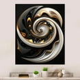 thumbnail image 2 of Designart Gold And Black Stained Glass Spiral I Canvas Wall Art, 2 of 5