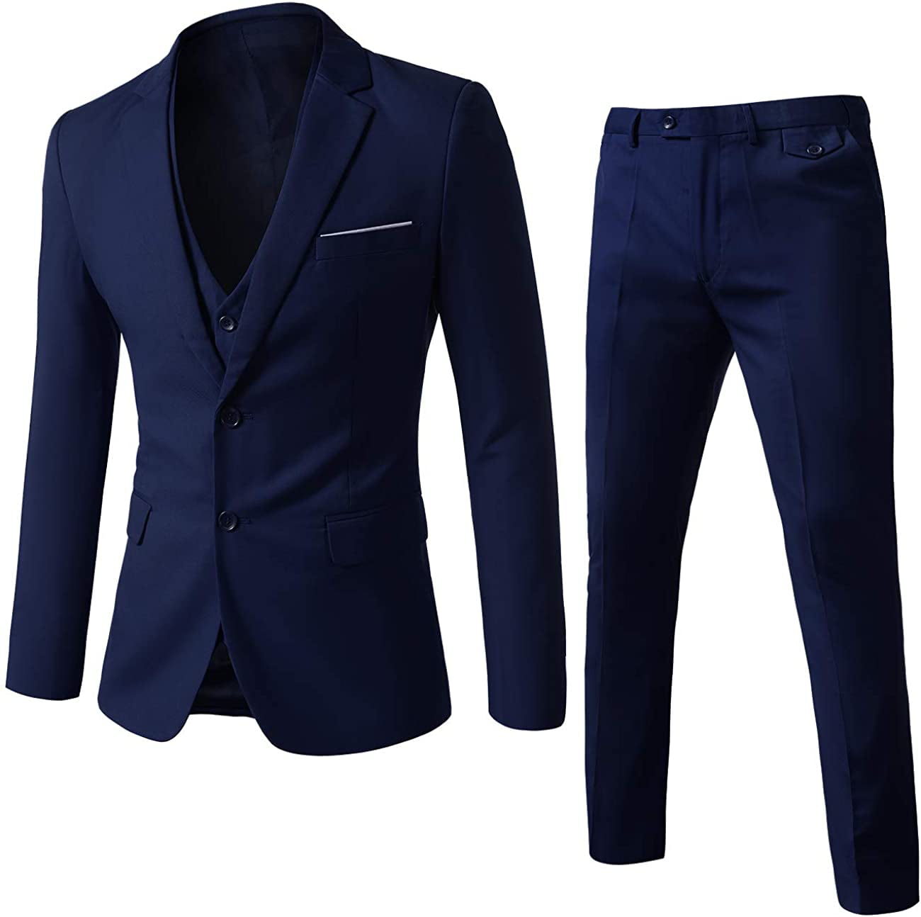 Details about   Mens Suit Coat Blazer Button Plain Business Casual Jacket Formal Smart Outwear 