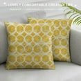 thumbnail image 3 of COMIO  Yellow and White Pillow Sham  Ornate Floral Pattern with Swirls Curls Symmetrical Overlap Motifs, Quality Microfiber Bedding Item for All Seasons,  Pale Yellow, 3 of 5